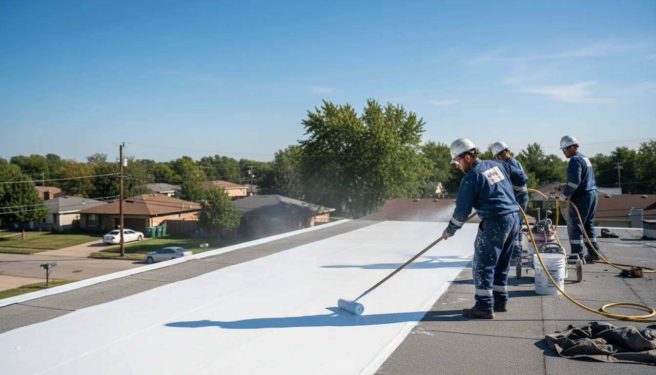 Commercial roof coating in Saukville, WI near me